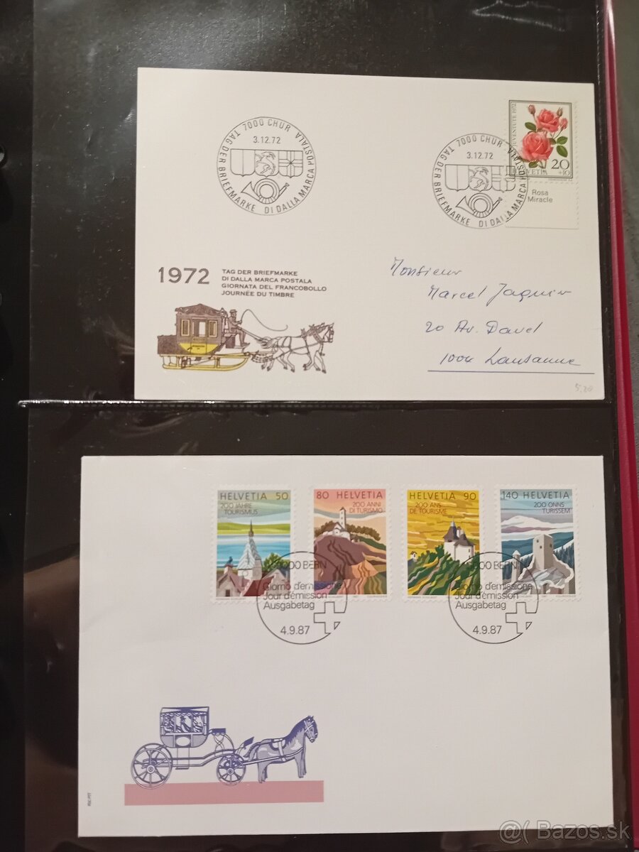Album Švajčiarsko FDC - 9