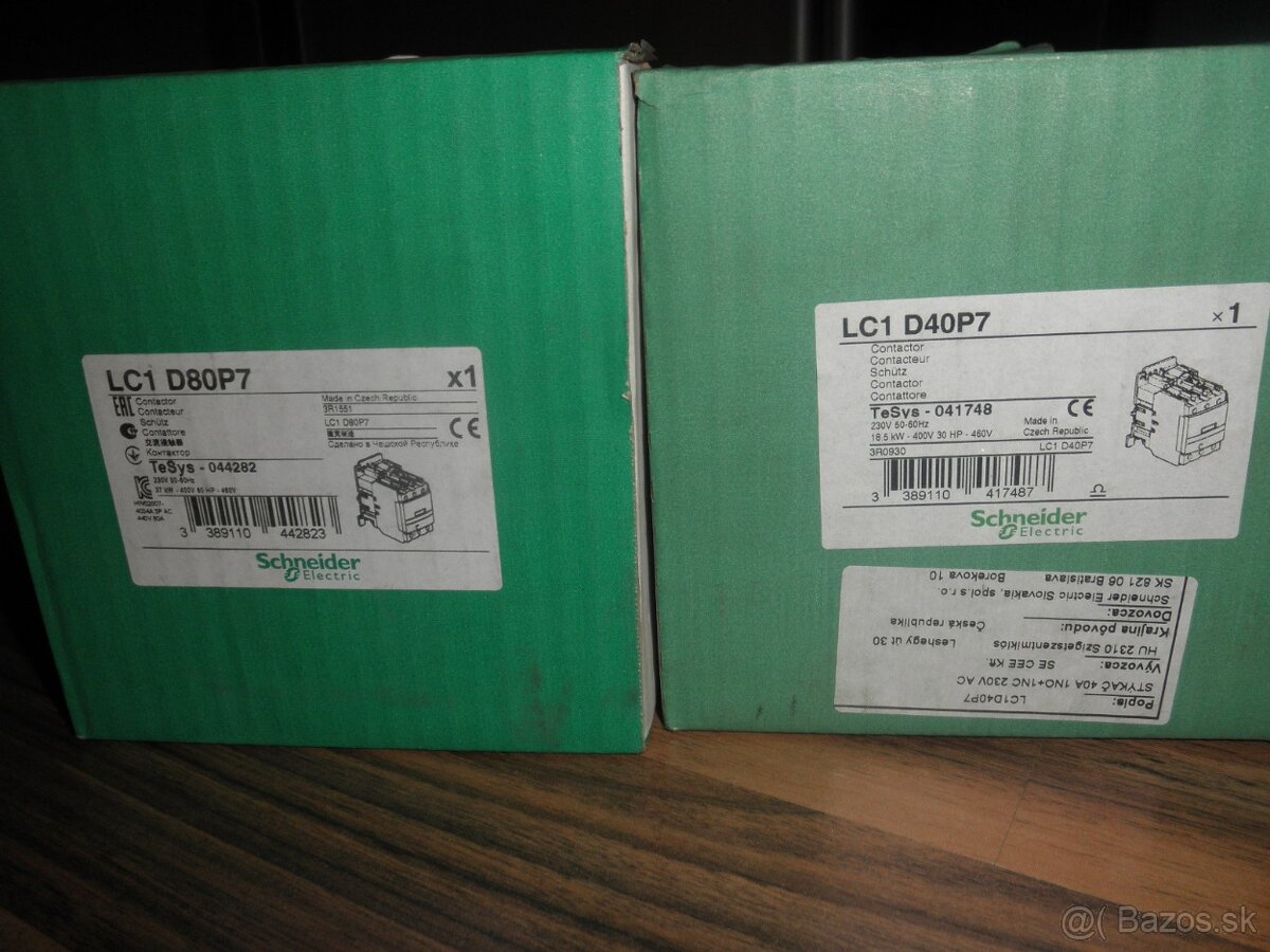 Predám nové stýkače telemecanique a schneider rôzne druhy - 9