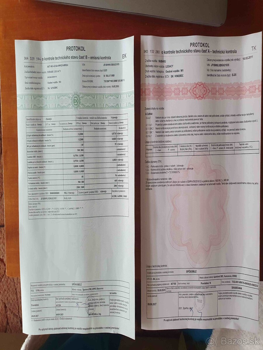 SUBARU LEGACY limuzína 2.5 benzin - 9