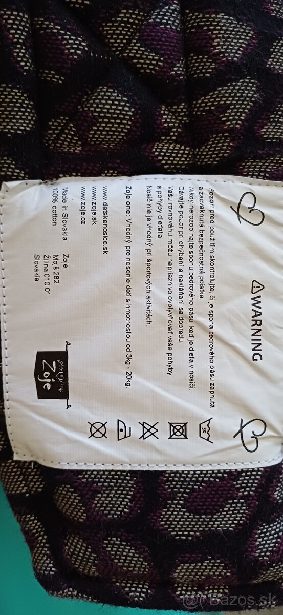 Predám nosič Zoje one - 9