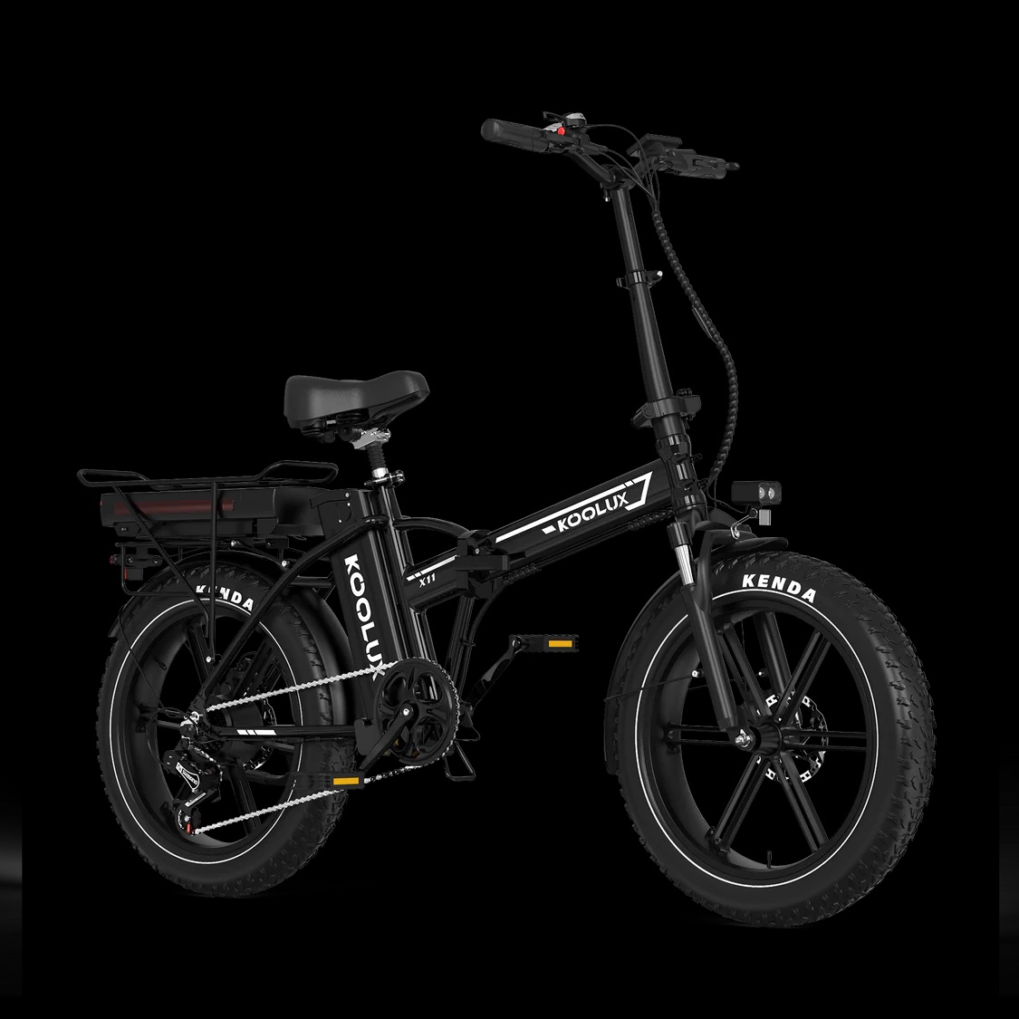 Skladací ektricky bicykel Fatbike 0 Km 24 Ah Bateria Moped - 9