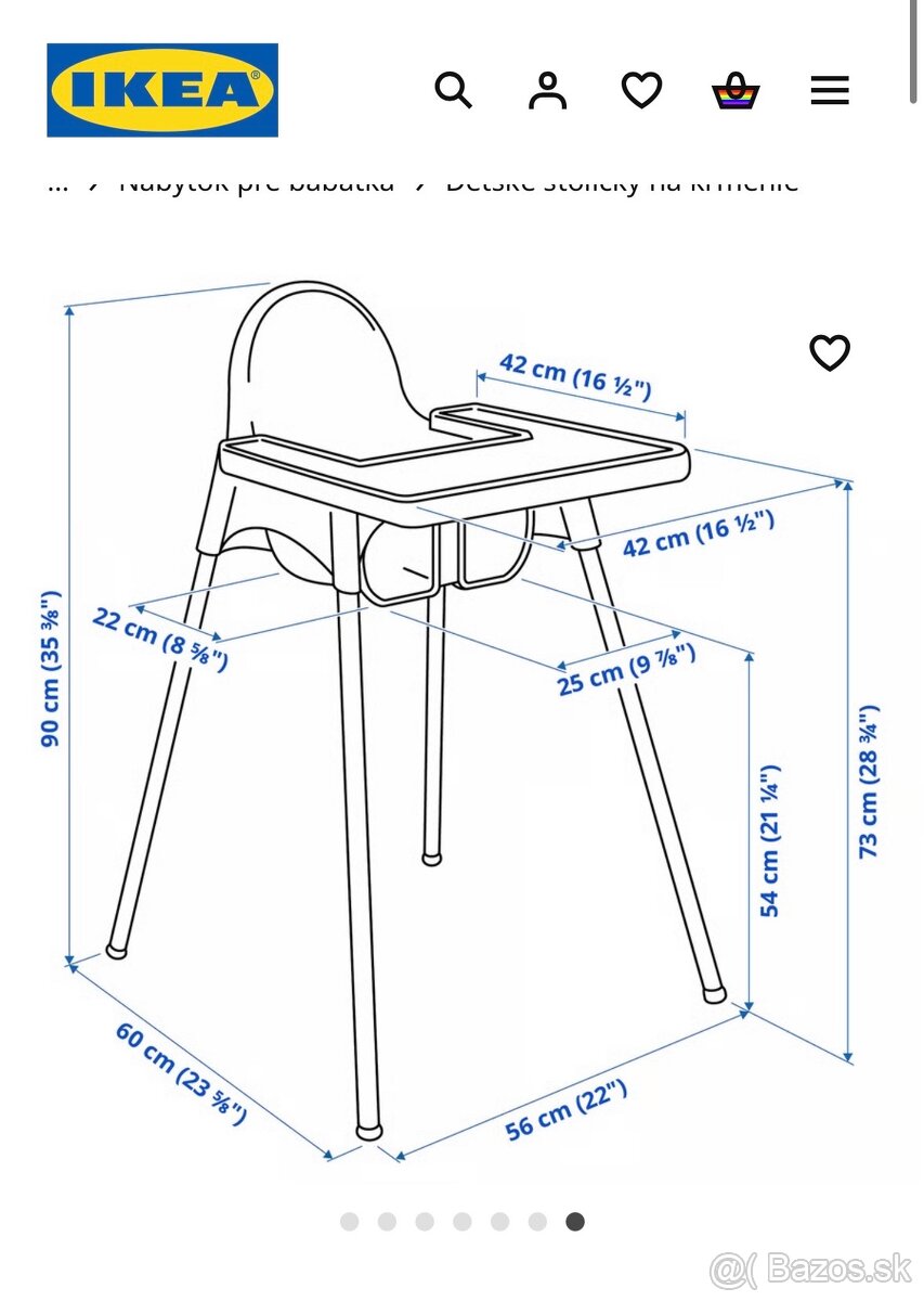 Jedálenská detská Stolička - 9