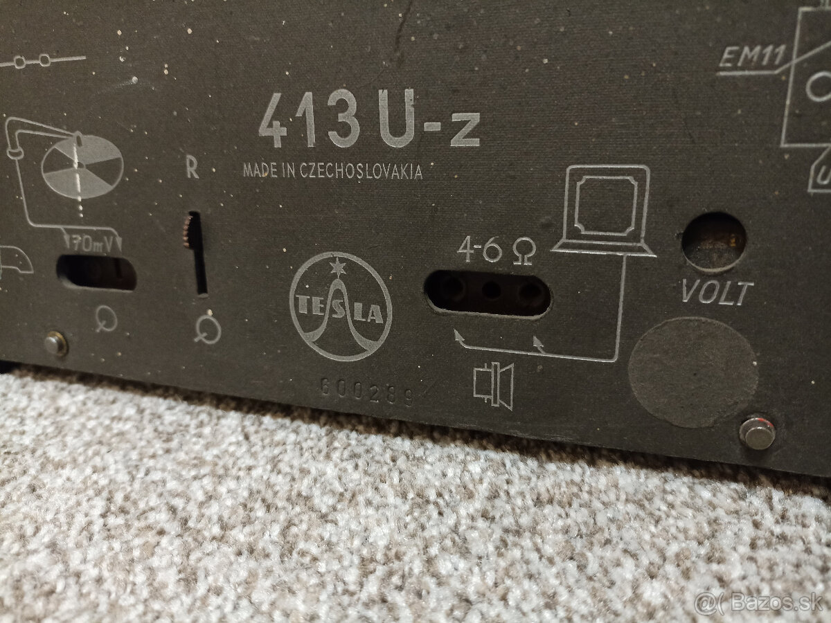 Vzácné staré retro rádio Tesla 413U - 9
