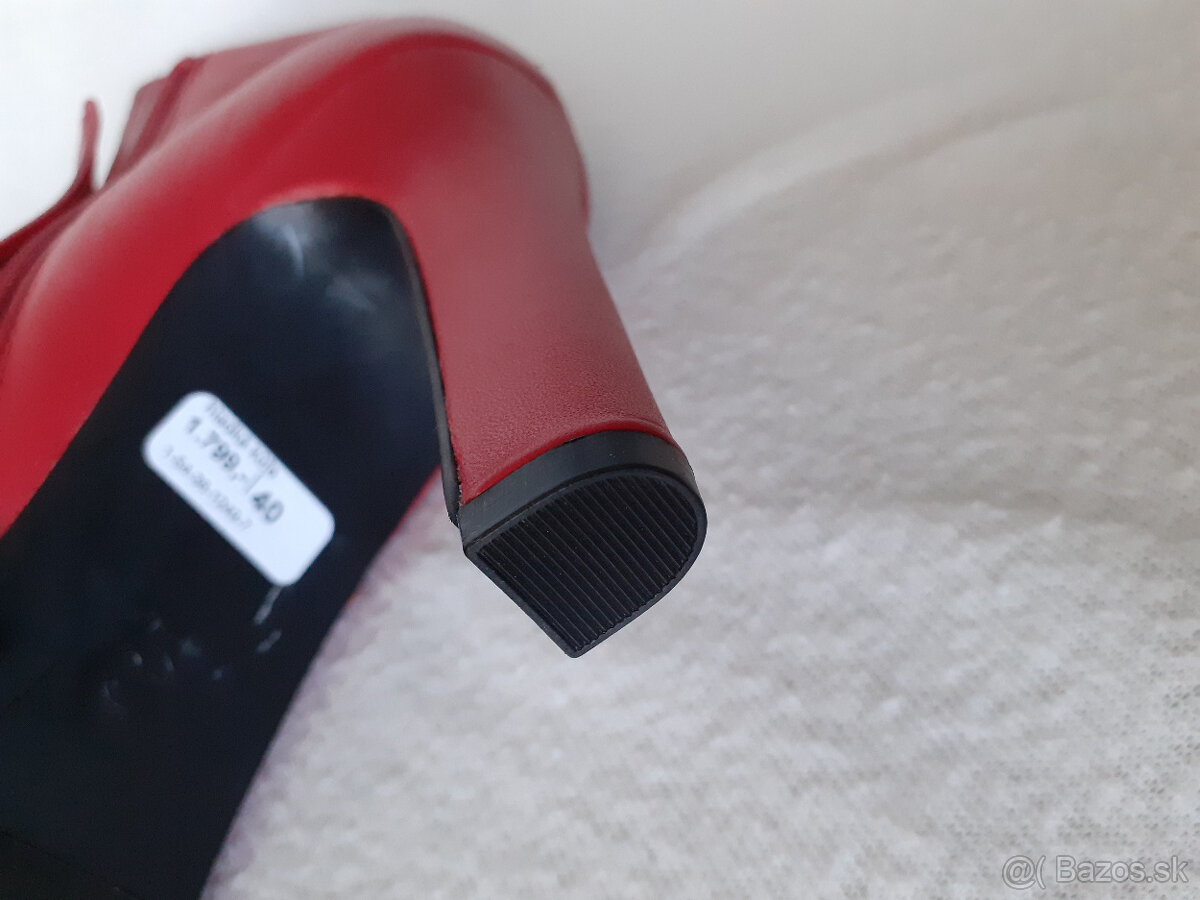 Dámske nízke kožené čižmy (čižmičky) Kate Gray č.40 - 9