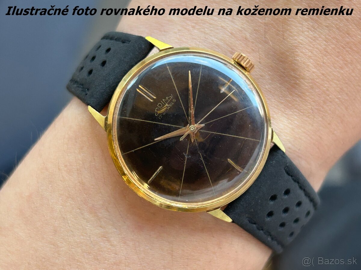 Československé mechanické vintage retro hodinky PRIM Brusel - 9