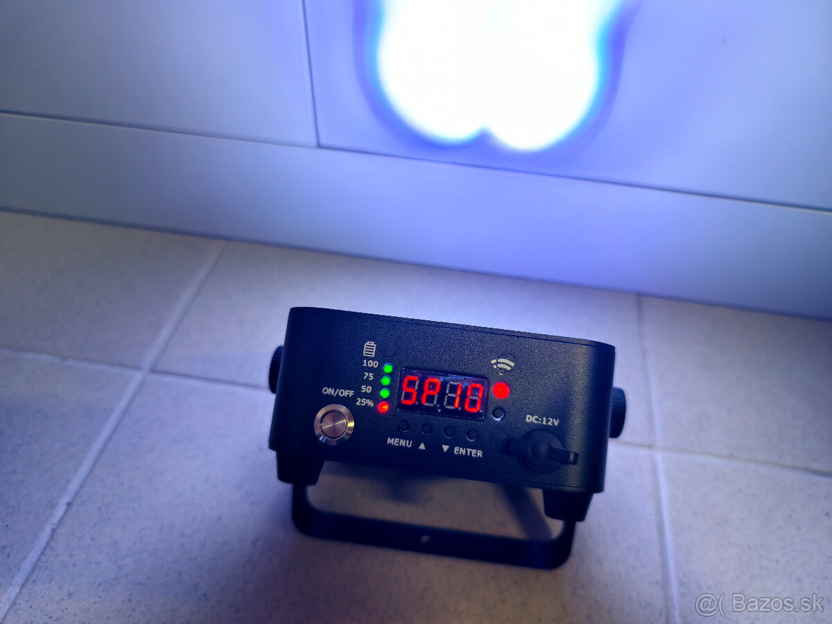 LED PAR Light 4x40 W RGBW A UV na Bateriu - 9