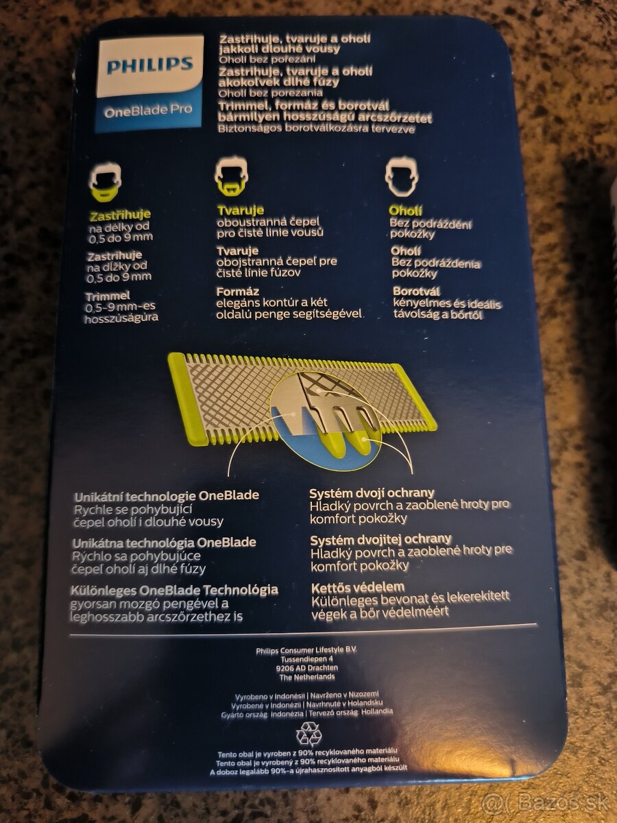 Holiaci strojček Philips One Blade Pro QP6510/20 - 9