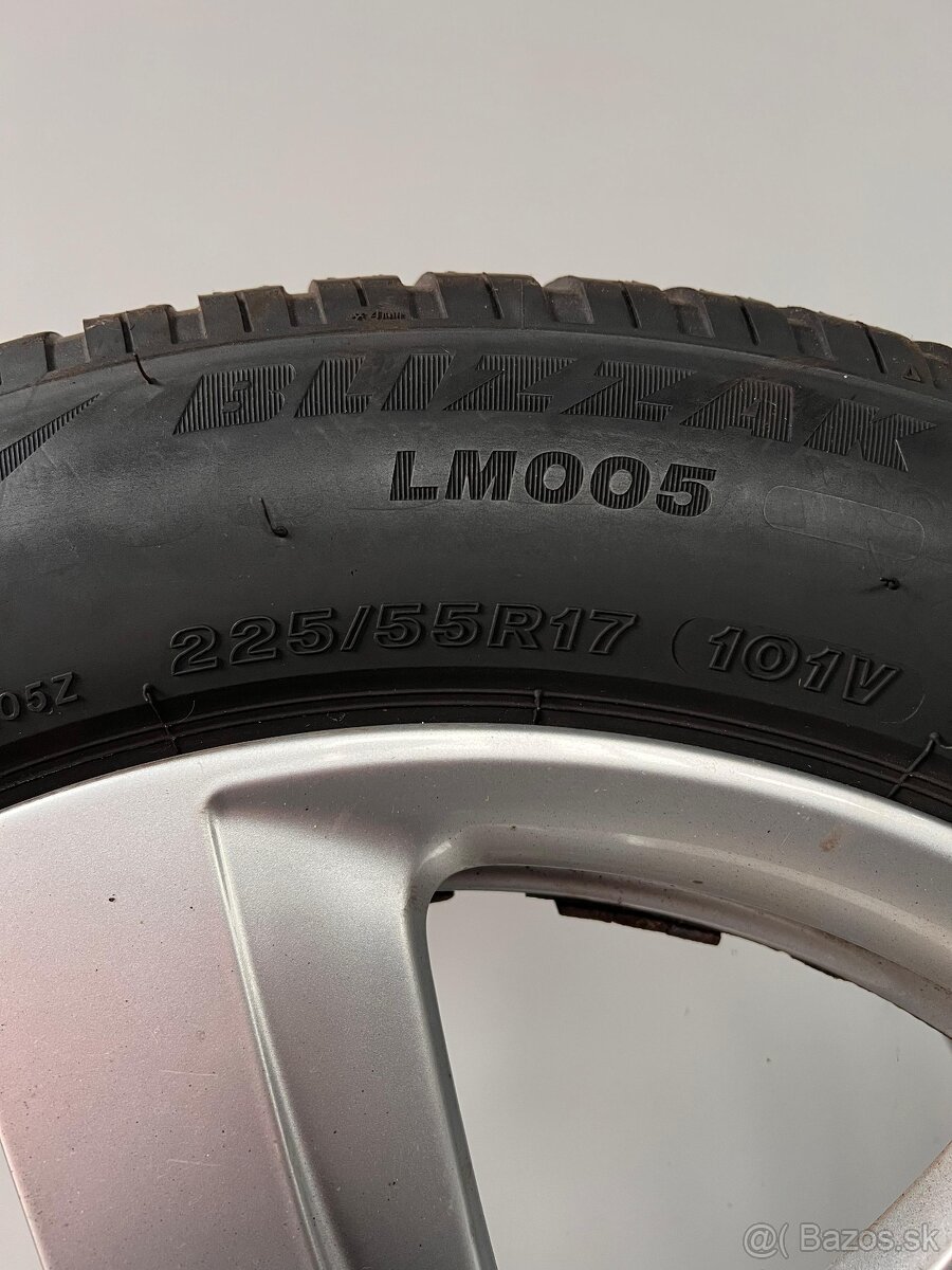 Bridgestone Blizzak 225/55 R17 Zimné, 5x112 originál AUDI - 9