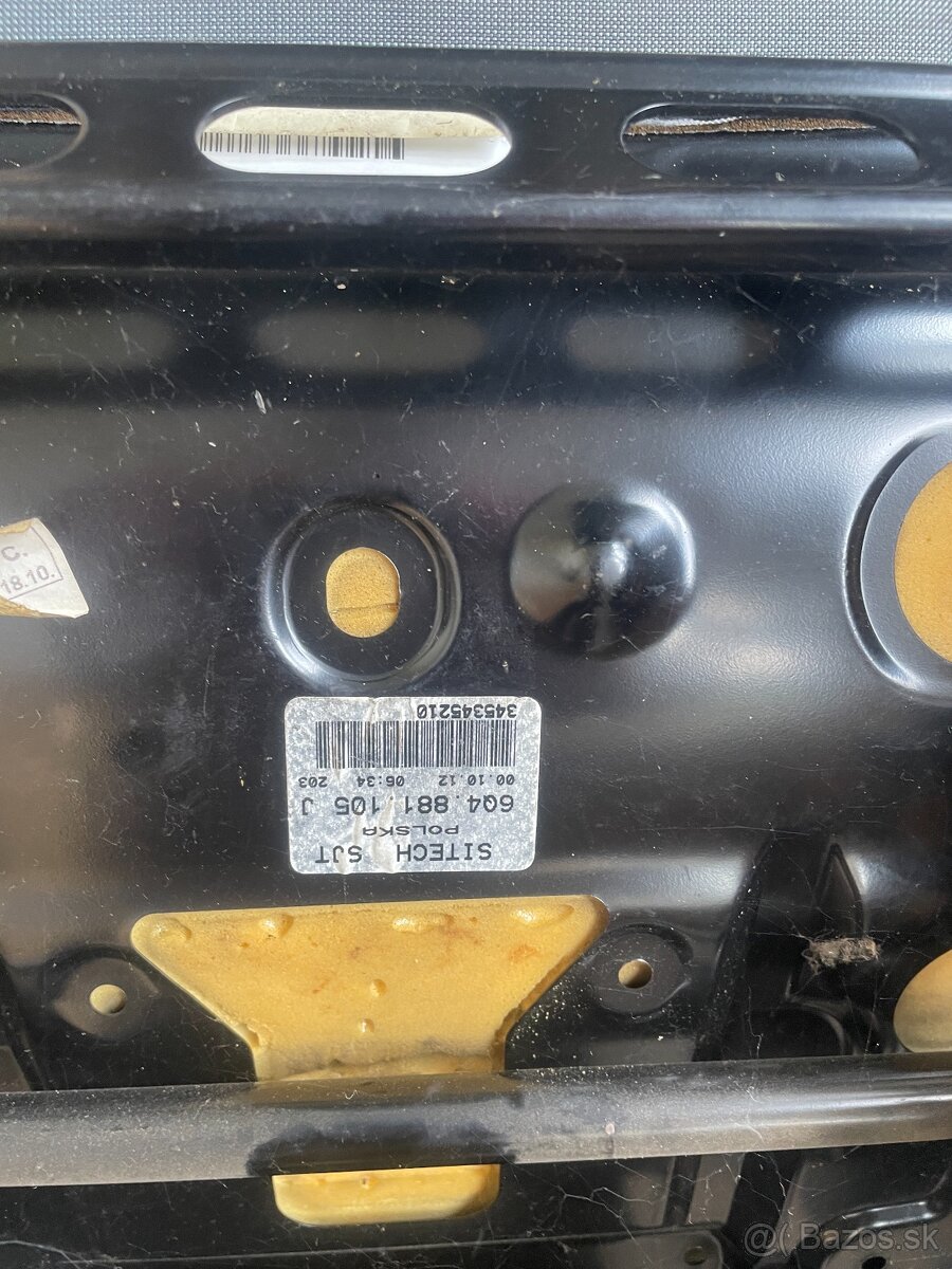 🪑 Predám predné sedadlo Škoda Fabia I (ľavá strana - vodičo - 9