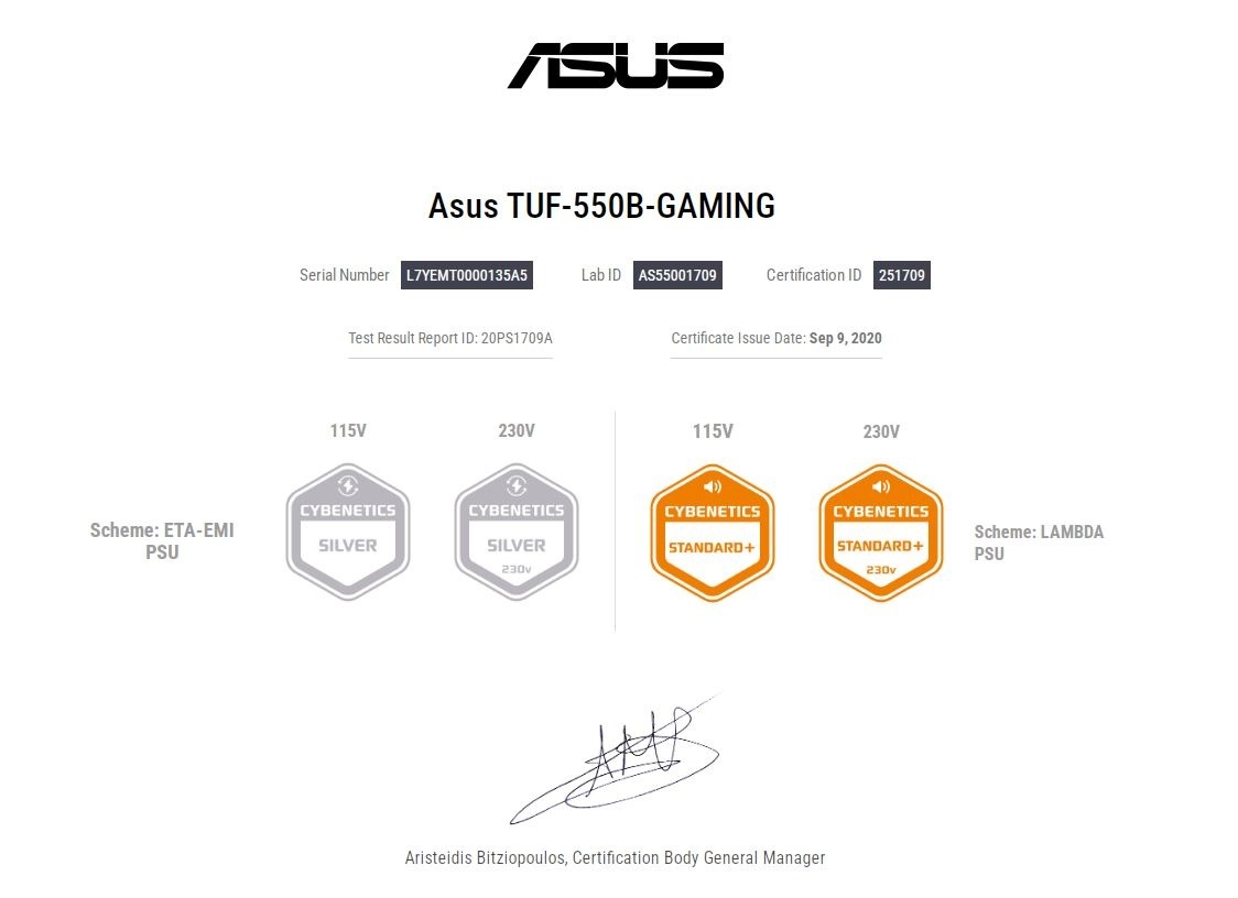 ASUS TUF Gaming 550W PLUS Bronze - 9
