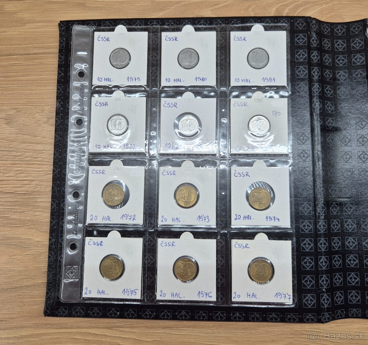 Album Optima s kazetou + mince ČSR, ČSSR, SR - 9