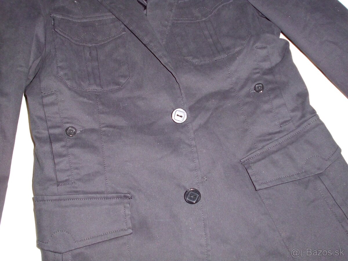 Piazza Italia nový pánsky sakový kabátik zateplený M - 9