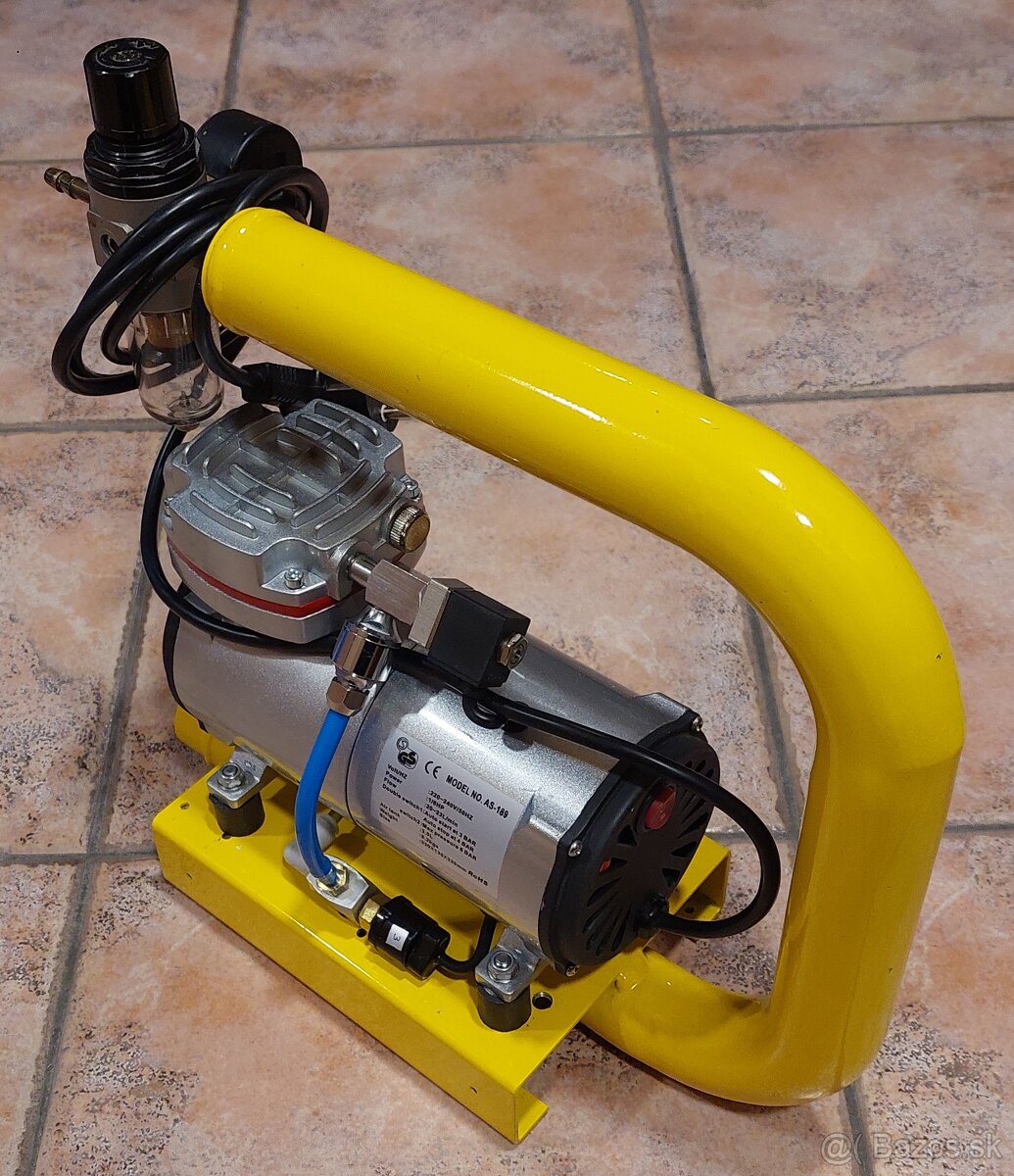 Airbrush kompresor s tlakovou nádobou 1 L - 9