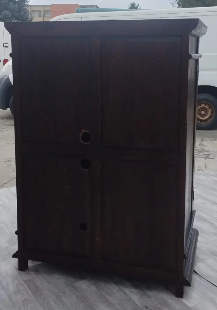 Skriňa teaková s 2 šuplíkmi. - 9