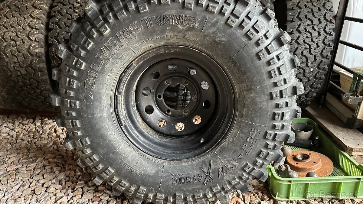 4x Silverstone MT-117 35x11,5 R15 LT 122K + disky 6x139,7 - 9