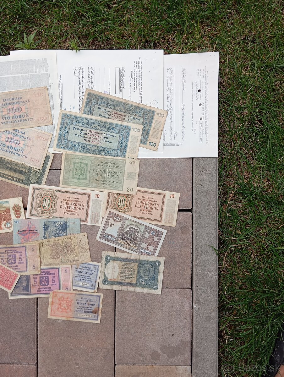 Veľká sada: bankovky, Staré peniaze. - 9