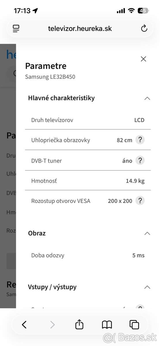 TV Samsung 32" (uhlopriecka 82cm) - 9