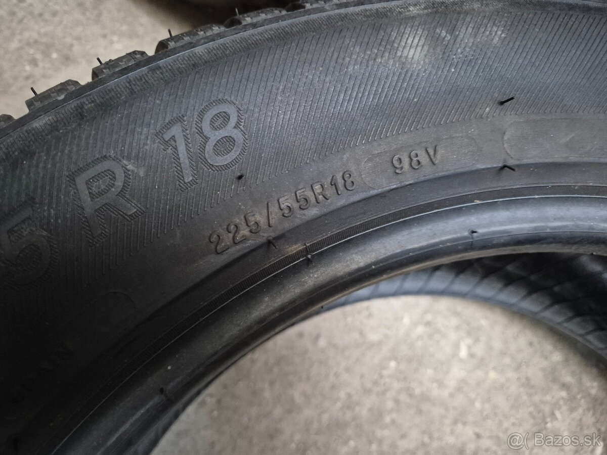 225/55 r18 celoročné 4 ks MICHELIN dezén 7,7 - 6,3 mm - 9