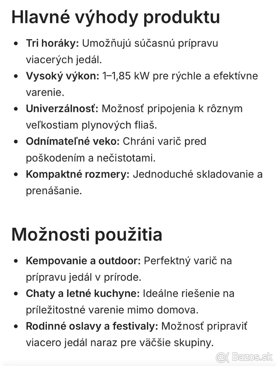 Plynový varič na propan butan - 9