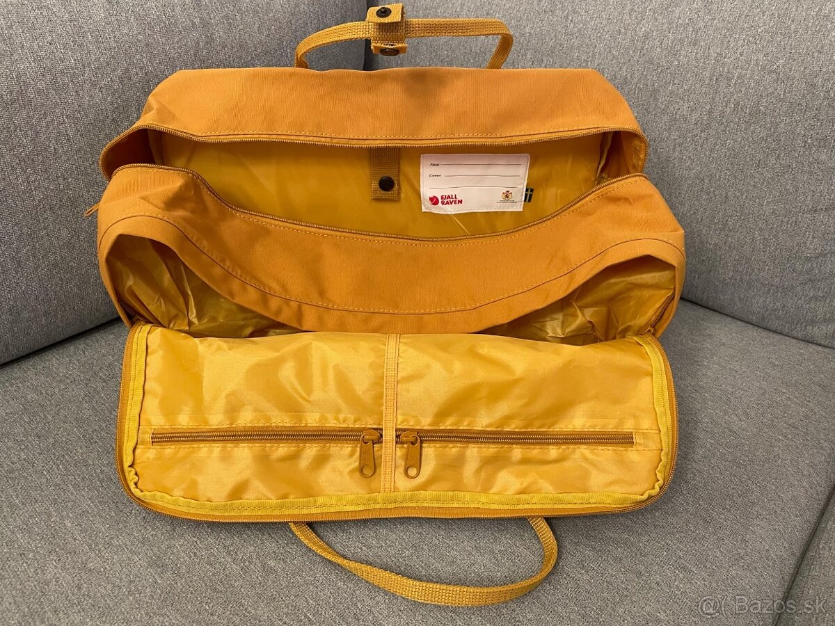 Predám batoh značky Fjällräven Kanken Weekender žltý - 9