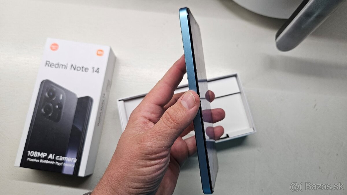 Redmi Note 14 modrý 128GB - zánovný - 9