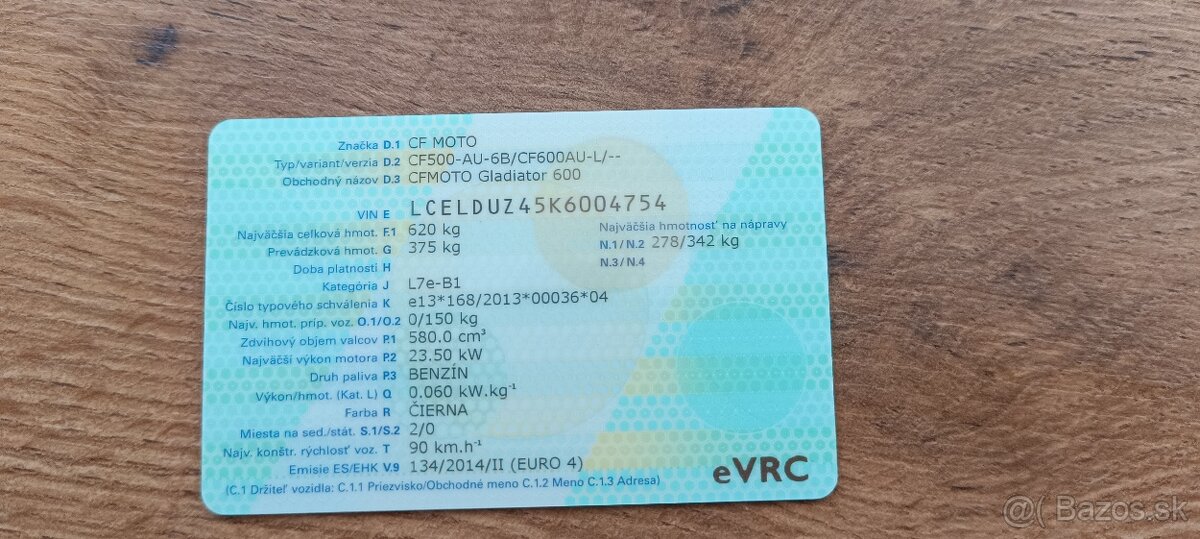 Predám CF MOTO cforce gladiator 600x - 9