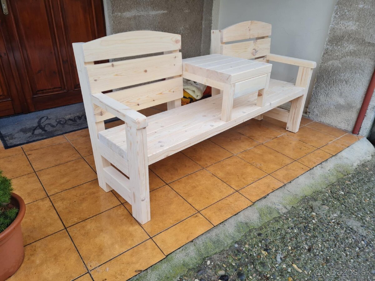 Lavička so stolíkom - 9