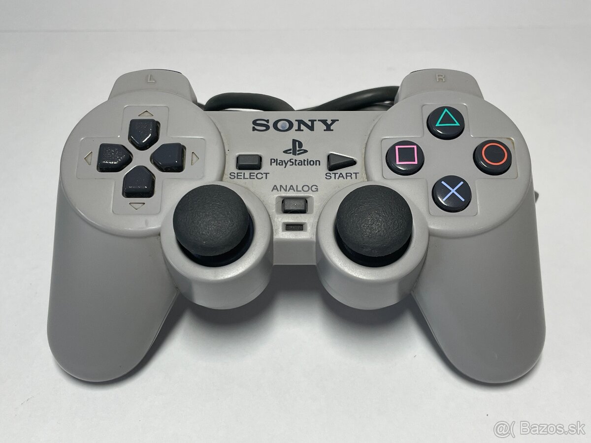 PlayStation 1 FAT SPCH-7502 + 3 ovládače + memory card - 9