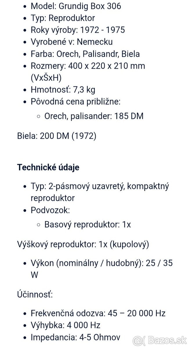 Vintage Grundig Box 306a - 9