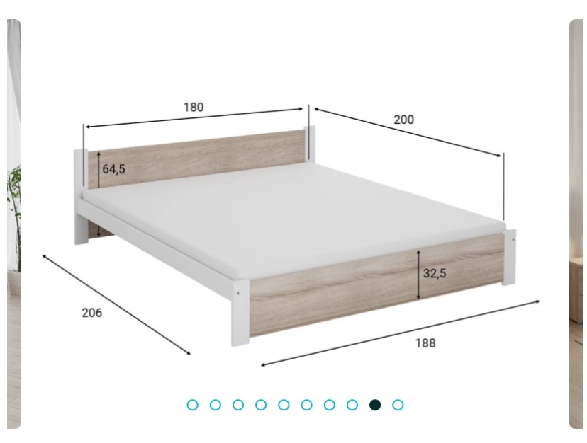 Manželská posteľ 180x200 - 9