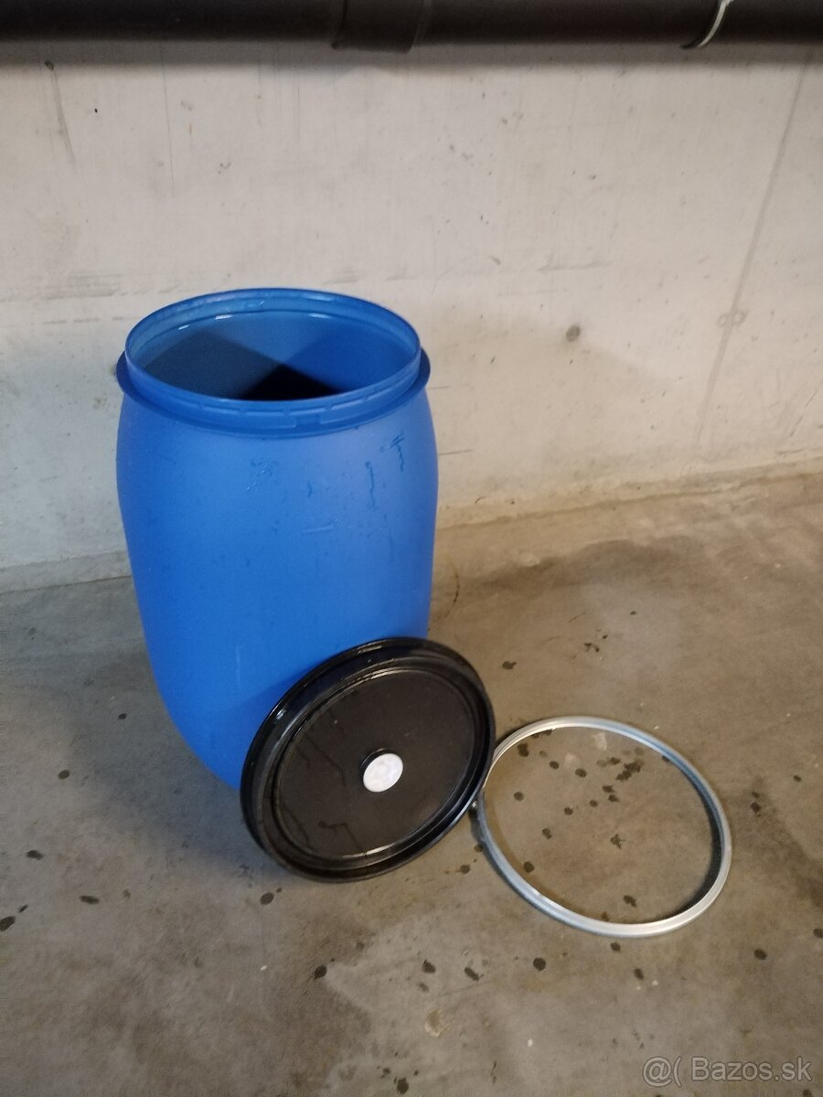 Predám plastový nový sud objem 220 litrov - 9