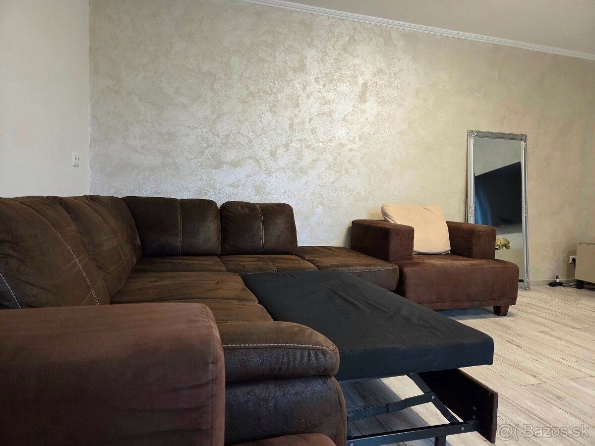 Masívna sedacia súprava ,,L" - 9