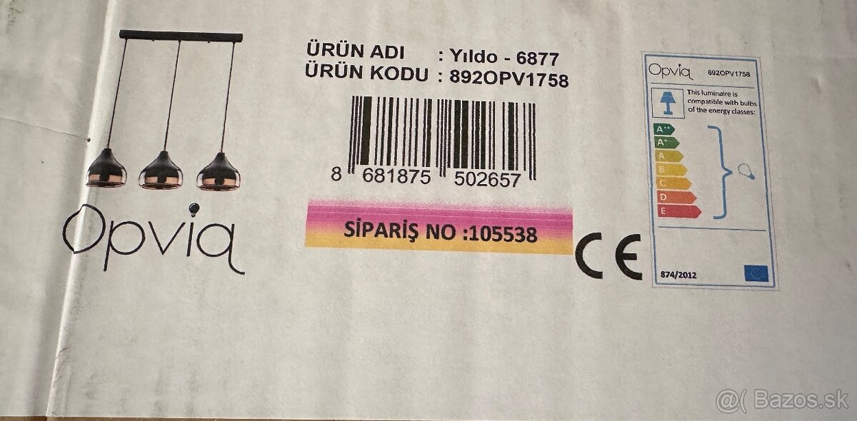 NOVÉ Závesné svietidlo Opviq lights Yildo za 70E - 9