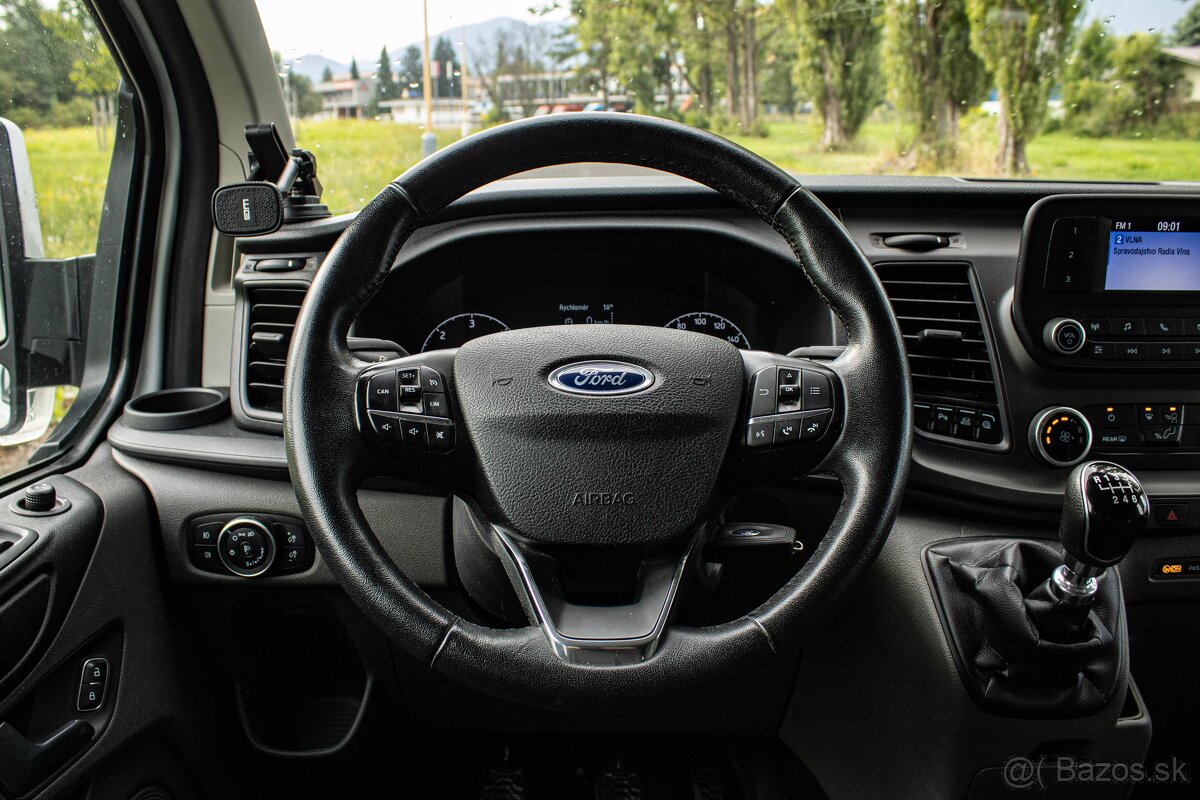 Ford Transit Custom 79kW M6, 9miest, 1. majiteľ, Nelakované - 9
