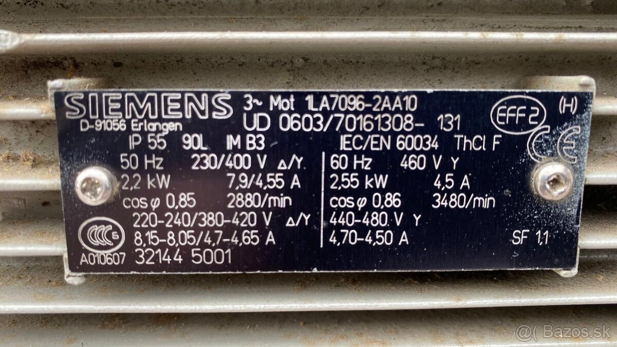 Frekvenčný menič 3kW+motor 2,2kW - 9