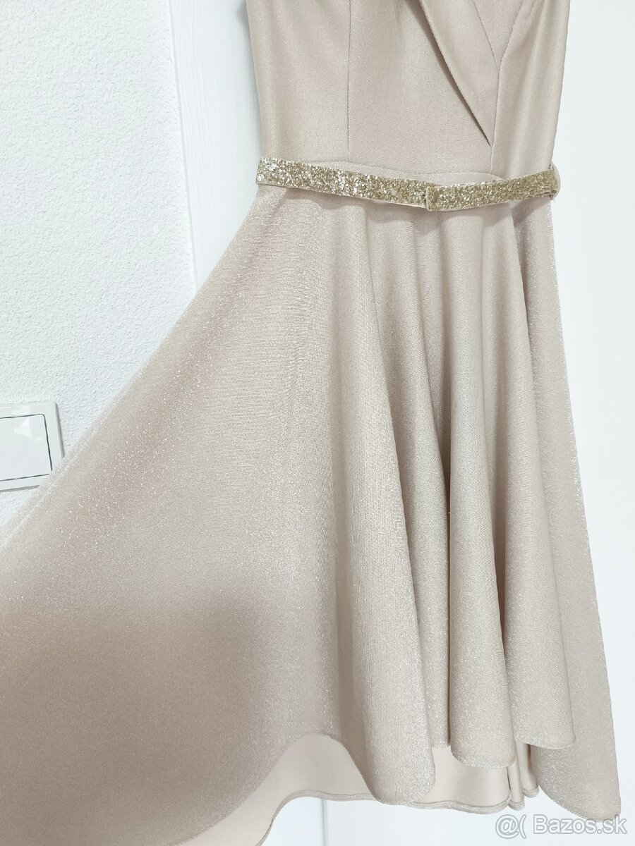Spoločenské šaty zlaté - 9