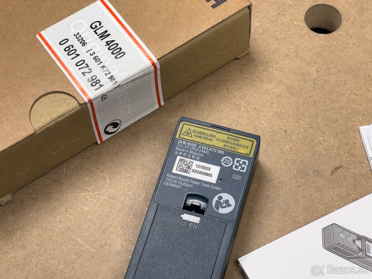 Bosch GLM 4000 laserový merač vzdialenosti 40 m - 9