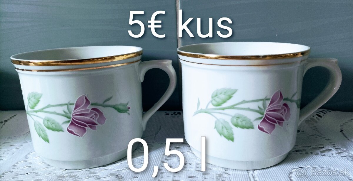 Porcelánové šálky, misky - 9