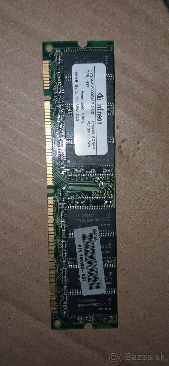 Staré RAM pamäte SDRAM/DDR + HDD Western Digital 20.0 GB - 9
