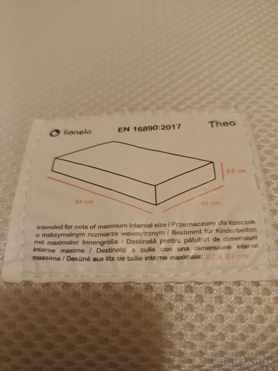 Co-sleeping / cestovná postieľka Lionelo Theo - 9