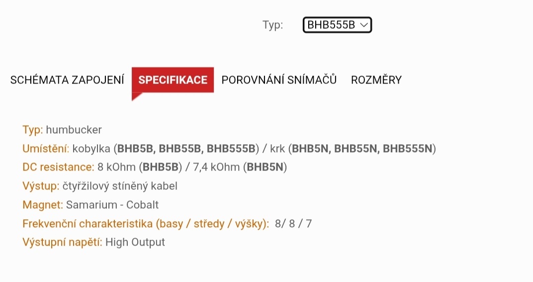 Pasívne snímače RM Pickups - 9