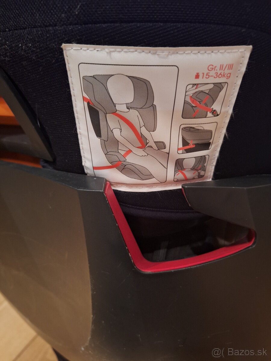 Autosedacka iba na zapnutie pasom 15-36kg - 9