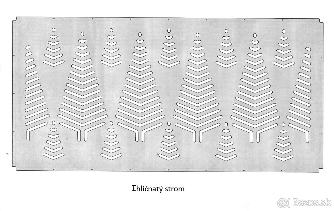 Vyrezávané dielce na plot, zábradlie - 9