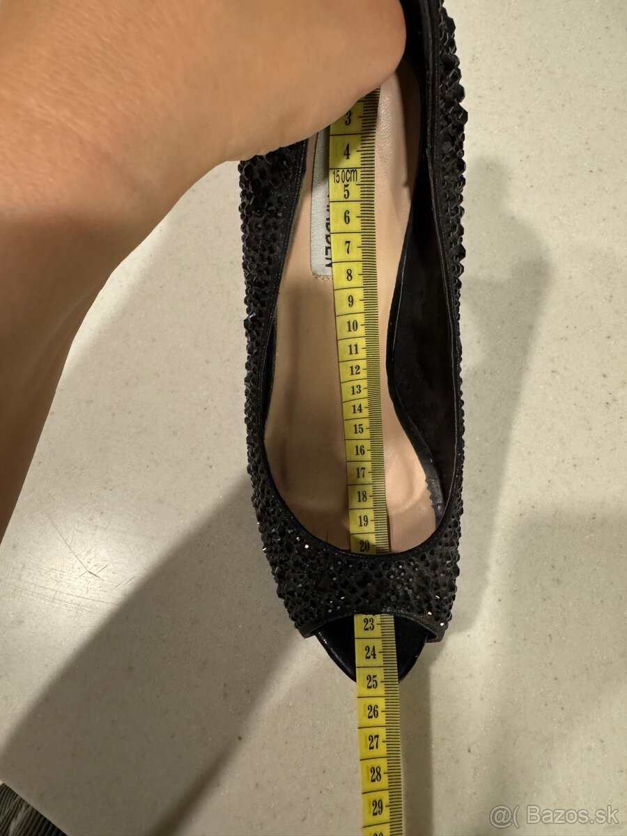 STEVE MADDEN čierne lodičky s platformou - 9