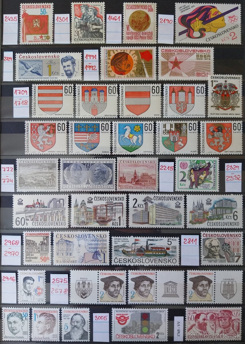 Známky ČESKOSLOVENSKO – 3 - 9