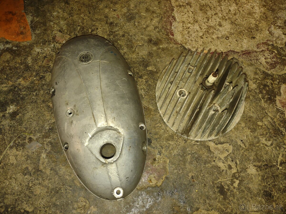 Bloky motora, hlava kryt spojky CZ 125 453, 473 - 9