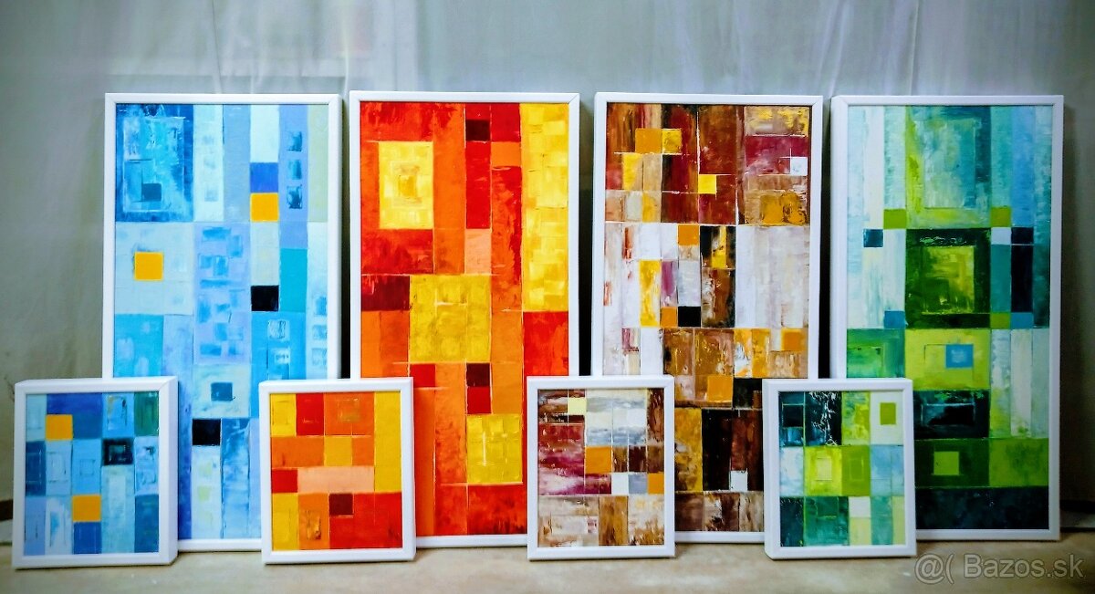 Olejomaľba abstraktná - 9