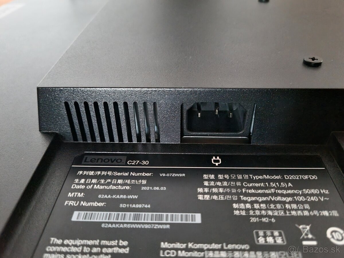 Monitor Lenovo C27-30 - 9