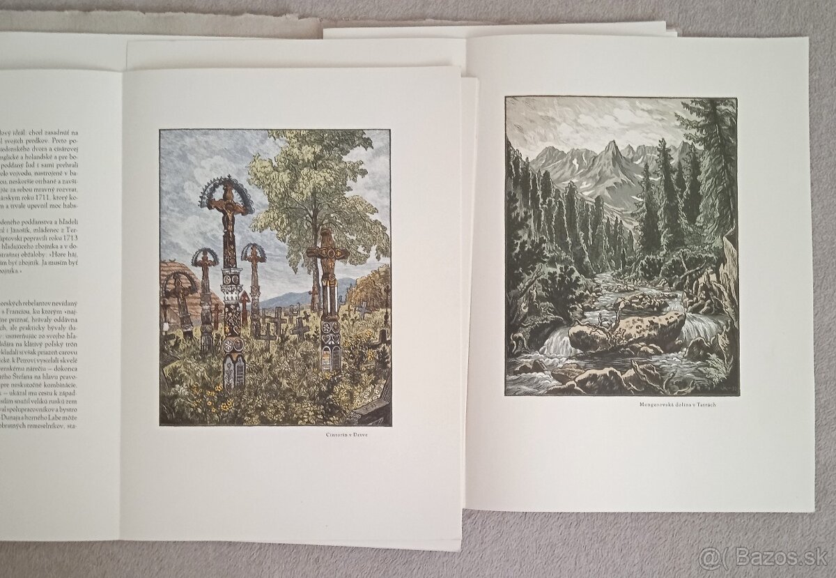 Karel Vik, súbor drevorytov Slovensko 1, 2, 3 - 9