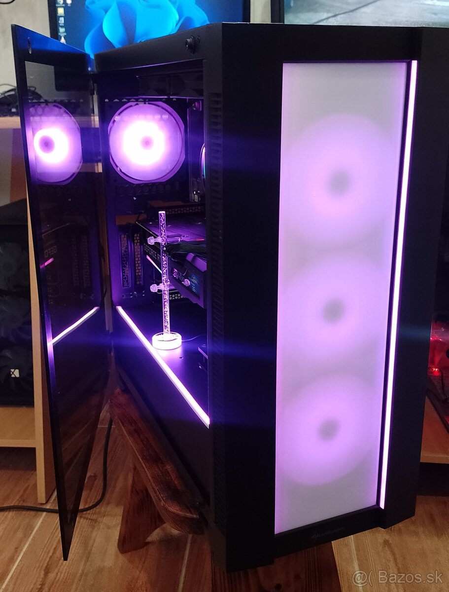 Herný PC–RTX 3070 AORUS MASTER+32GB RAM+R5 5600G+ LCD+ARGB - 9